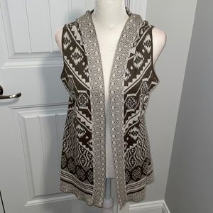 Aztec sweater vest / hoodie